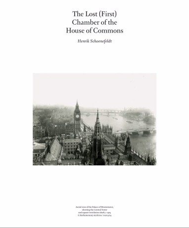 Aerial view of the Palace of Westminster c. 1905