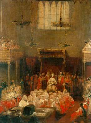 Hayter, George, 1792-1871; Queen Victoria Opening Parliament, 1837